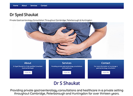 Silver website example - Dr Syed Shaukat