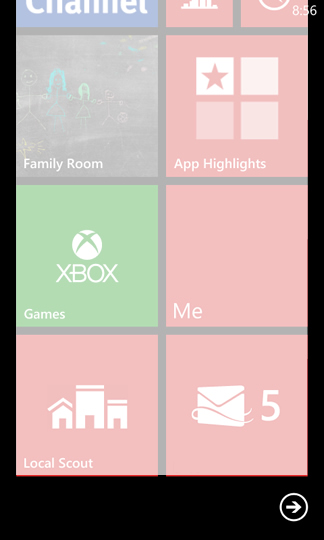 Select the right arrow
